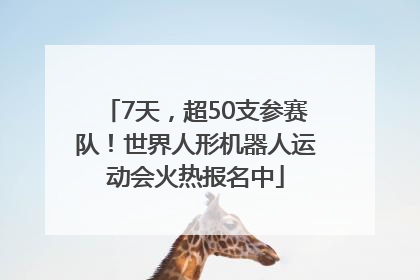 7天，超50支参赛队！世界人形机器人运动会火热报名中