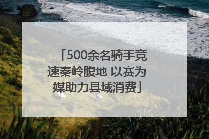 500余名骑手竞速秦岭腹地 以赛为媒助力县域消费