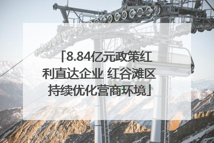 8.84亿元政策红利直达企业 红谷滩区持续优化营商环境