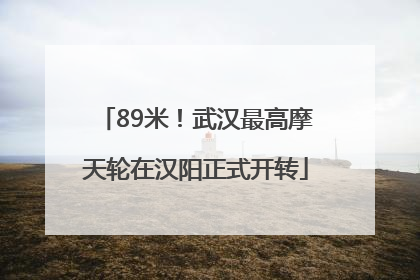 89米！武汉最高摩天轮在汉阳正式开转